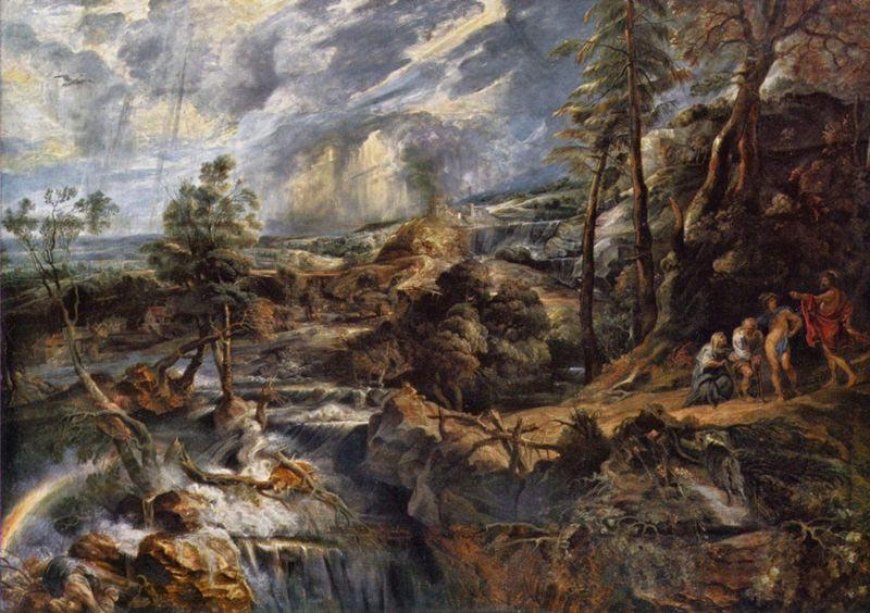Peter Paul Rubens Gewitterlandschaft mit Philemon und Baucis China oil painting art